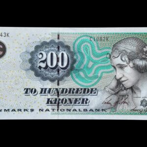 200 kroner 2008 C1, Lars G. Sørensen/Torben Nielsen, Nr. 895843K, Sieg 153, Pick 62, Kva. 0