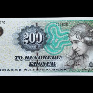 200 kroner 2008 C2, Lars G. Sørensen/Torben Nielsen, Nr. 578237G, Sieg 153, Pick 62, Kva. 0