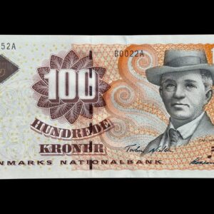 100 kroner 2002 B0, Heering/Torben Nielsen, Nr. 912352A, Sieg 152, Pick 61, Kva. 0