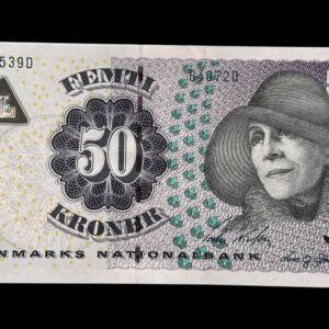 50 kroner 2007 B4, Lars G. Sørensen/Torben Nielsen, Nr. 766539D, Sieg 151, Pick 60, Kva. 0 "Modelfoto"