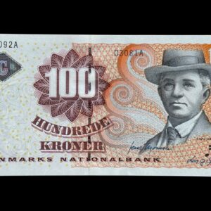 100 kroner 2008 D3, Lars G. Sørensen/Jens Thomsen, Nr. 094092A, Sieg 152, Pick 61, Kva. 0