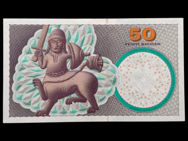 50 kroner 2007 B4, Lars G. Sørensen/Torben Nielsen, Nr. 920558A, Sieg 151, Pick 60, Kva. 0 - Image 2