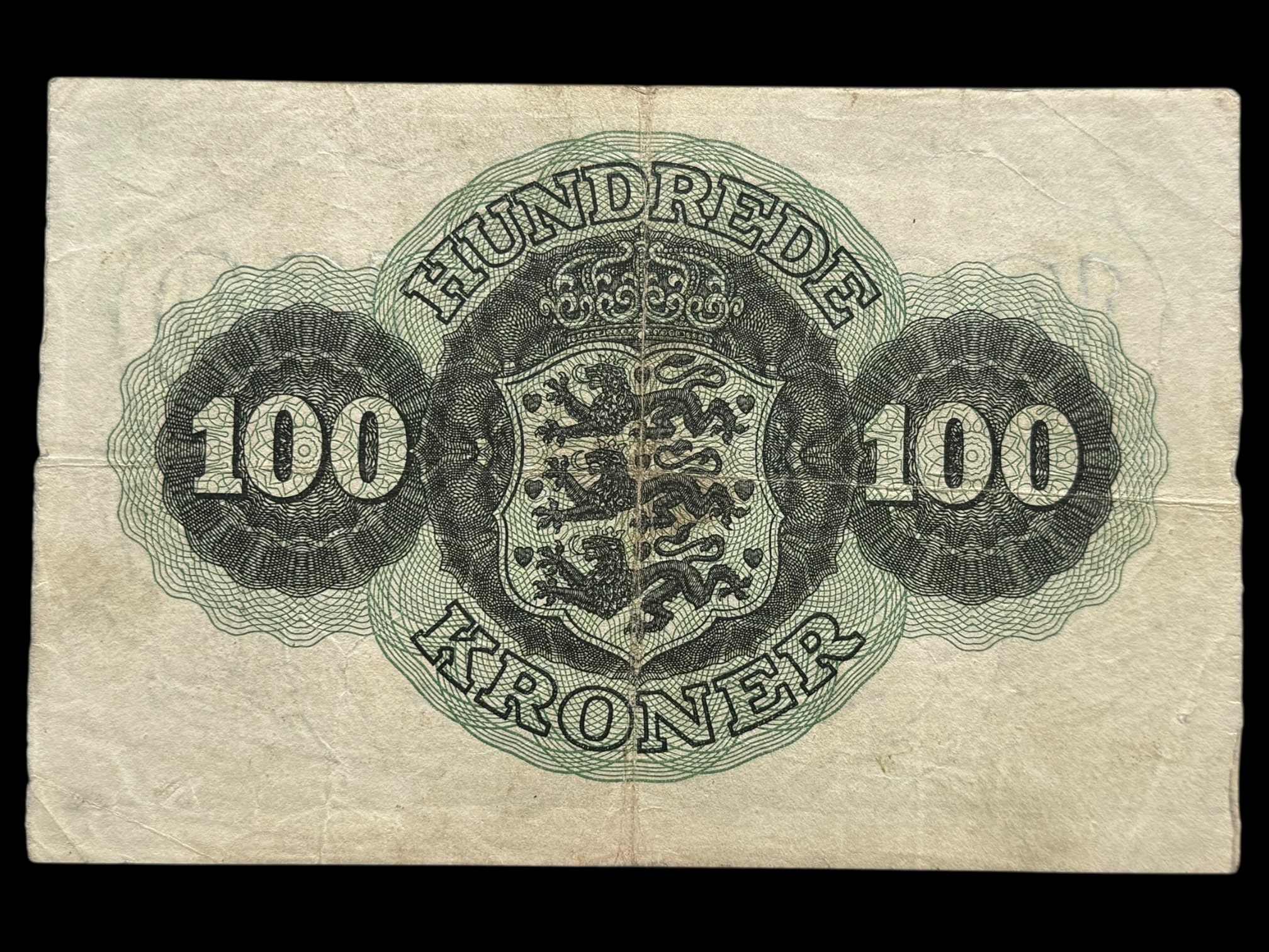 100 kroner 1948 h, Halberg/Pugh, Nr. 6077667, Sieg 126, DOP 135, Pick 39, Kva. 1-1+ - Image 2