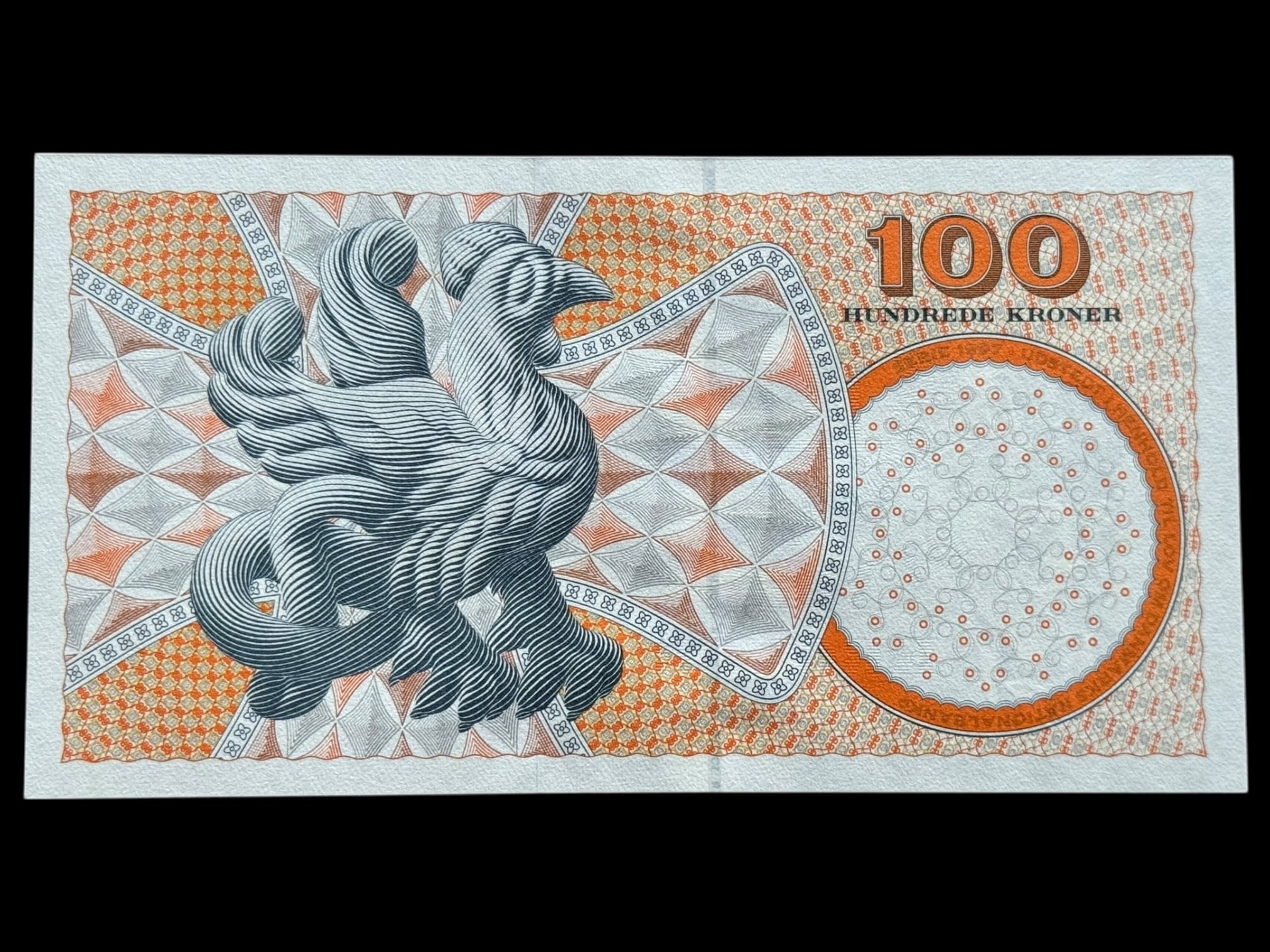 100 kroner 2008 D3, Lars G. Sørensen/Jens Thomsen, Nr. 094092A, Sieg 152, Pick 61, Kva. 0 - Image 2