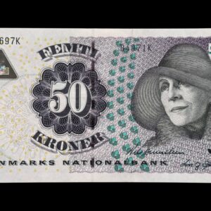 50 kroner 2007 B4, Lars G. Sørensen/Nils Bernstein, Nr. 169697K, Sieg 151, Pick 60, Kva. 0