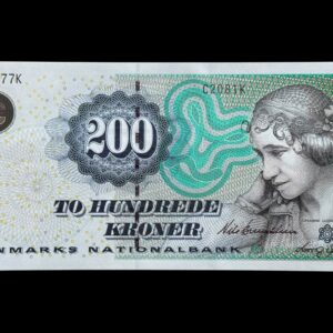 200 kroner 2008 C2, Lars G. Sørensen/Nils Bernstein, Nr. 108877J-K, Sieg 153, Pick 62, Kva. 0 "Modelfoto"