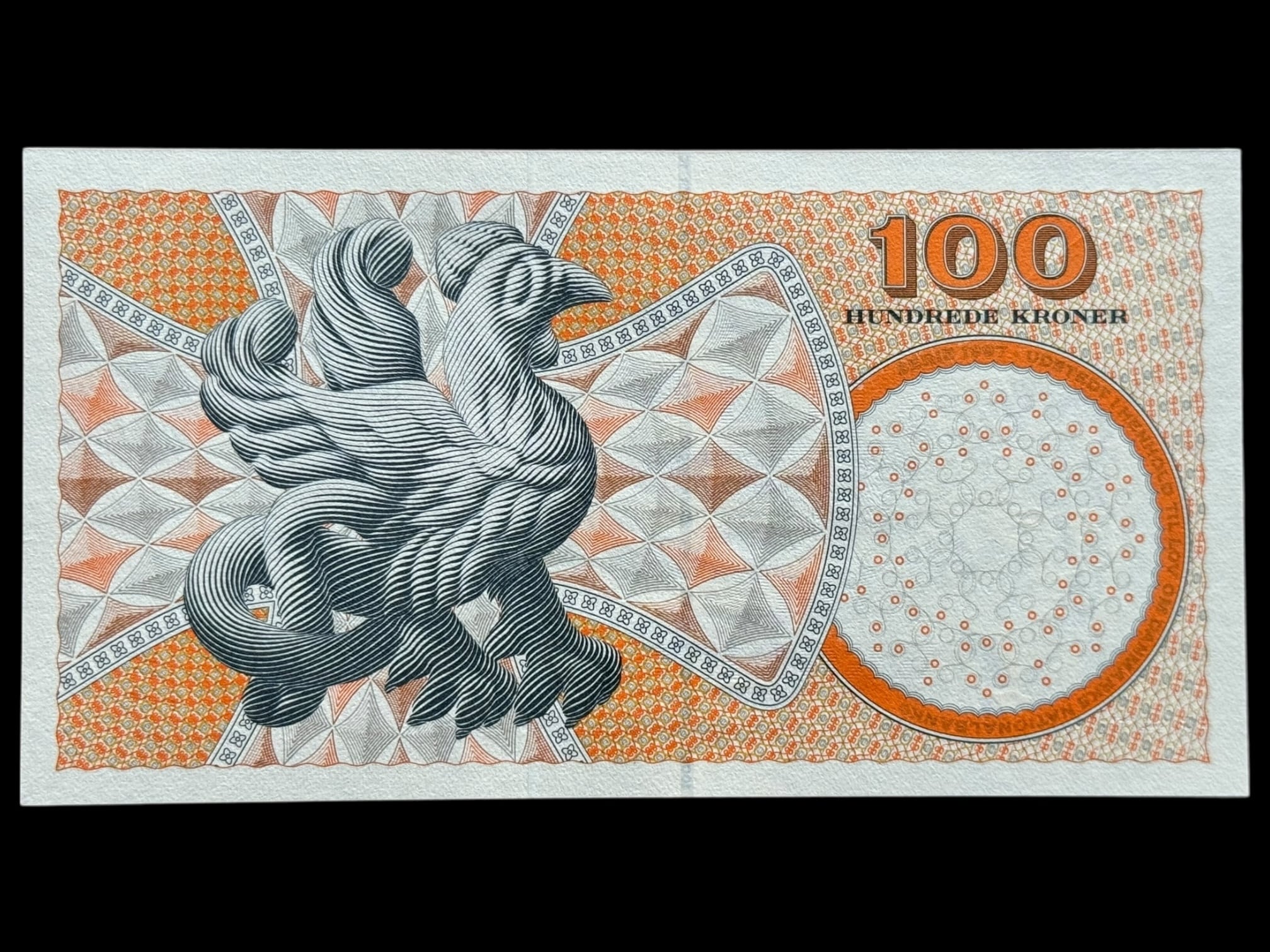 100 kroner 2007 C6, Lars G. Sørensen/Torben Nielsen, Nr. 950330A, Sieg 152, Pick 61, Kva. 0 - Image 2