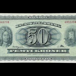 50 kroner 1962 A4, Riim/Hartogsohn, Nr. 4855359, Sieg 135, DOP 144, Pick 45, Kva. 0