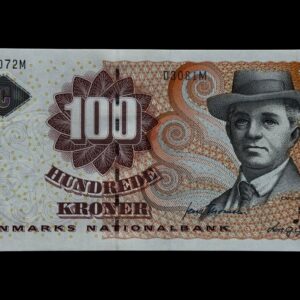 100 kroner 2008 D3, Lars G. Sørensen/Jens Thomsen, Nr. 094072M, Sieg 152, Pick 61, Kva. 0