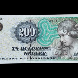 200 kroner 2008 C4, Lars G. Sørensen/Torben Nielsen, Nr. 554068E-J, Sieg 153, Pick 62, Kva. 0 "Modelfoto"