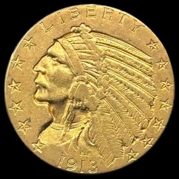 USA, 5 dollar 1913 "Indien Head", KM 129, 8,36 g, Kva. 1+