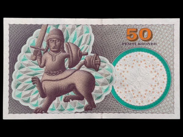 50 kroner 2007 B4, Lars G. Sørensen/Nils Bernstein, Nr. 360233H, Sieg 151, Pick 60, Kva. 0 - Image 2