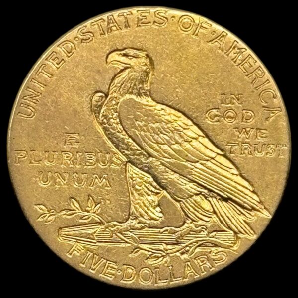 USA, 5 dollar 1913 "Indien Head", KM 129, 8,36 g, Kva. 1+ - Image 2