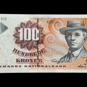 100 kroner 2002 B2, Heering/Torben Nielsen, Nr. 963431E, Sieg 152, Pick 61, Kva. 0