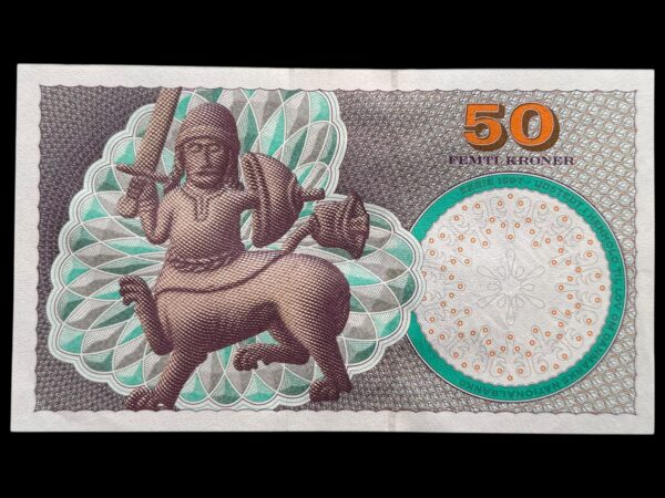 50 kroner 2007 B4, Lars G. Sørensen/Torben Nielsen, Nr. 785823L, Sieg 151, Pick 60, Kva. 0 - Image 2