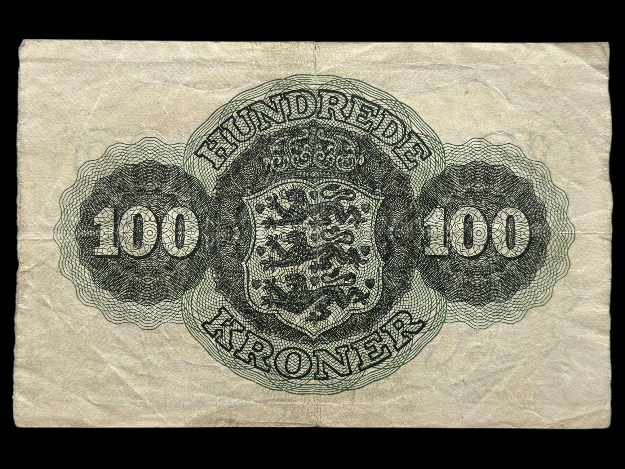 100 kroner 1951 k, Riim/Teilmann, Nr. 7871543, Sieg 126, DOP 135, Pick 39, Kva. 1, 8mm rift - Image 2