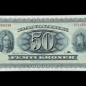 50 kroner 1963 A5, Riim/Svend Nielsen, Nr. 2711024, Sieg 135, DOP 144, Pick 45, Kva. 0