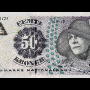 50 kroner 2007 B5, Lars G. Sørensen/Torben Nielsen, Nr. 559072B, Sieg 151, Pick 60, Kva. 0