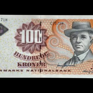 100 kroner 2007 C7, Lars G. Sørensen/Jens Thomsen, Nr. 474571H-J, Sieg 152, Pick 61, Kva. 0 "Modelfoto"