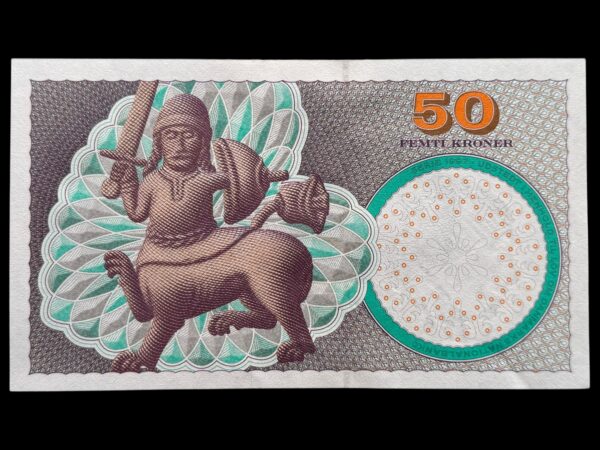 50 kroner 2007 B5, Lars G. Sørensen/Torben Nielsen, Nr. 559072B, Sieg 151, Pick 60, Kva. 0 - Image 2