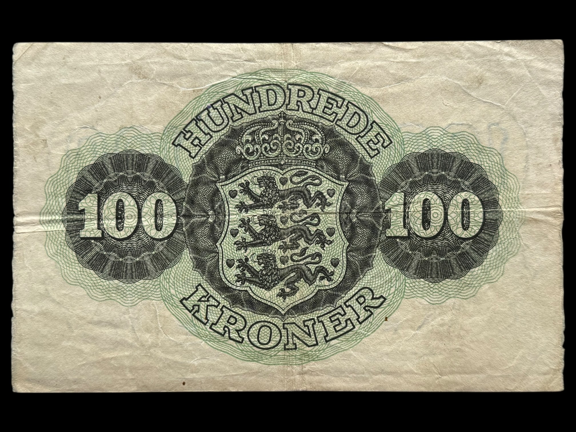 100 kroner 1953 m, Riim/Teilmann, Nr. 6069243, Sieg 126, DOP 135, Pick 39, Kva. 1+ - Image 2