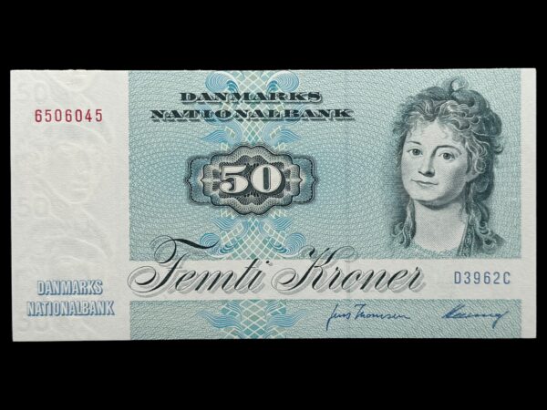 50 kroner 1996 D3, Herring/Jens Thomsen, Nr. 6506045/1798689-90, Sieg 141, DOP 150, Pick 50, Kva. 0 "Modelfoto"