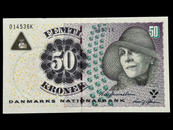 50 kroner 2007 B6, Lars G. Sørensen/Nils Bernstein, Nr. 014518C-36K, Sieg 151, Pick 60, Kva. 0 "Modelfoto"