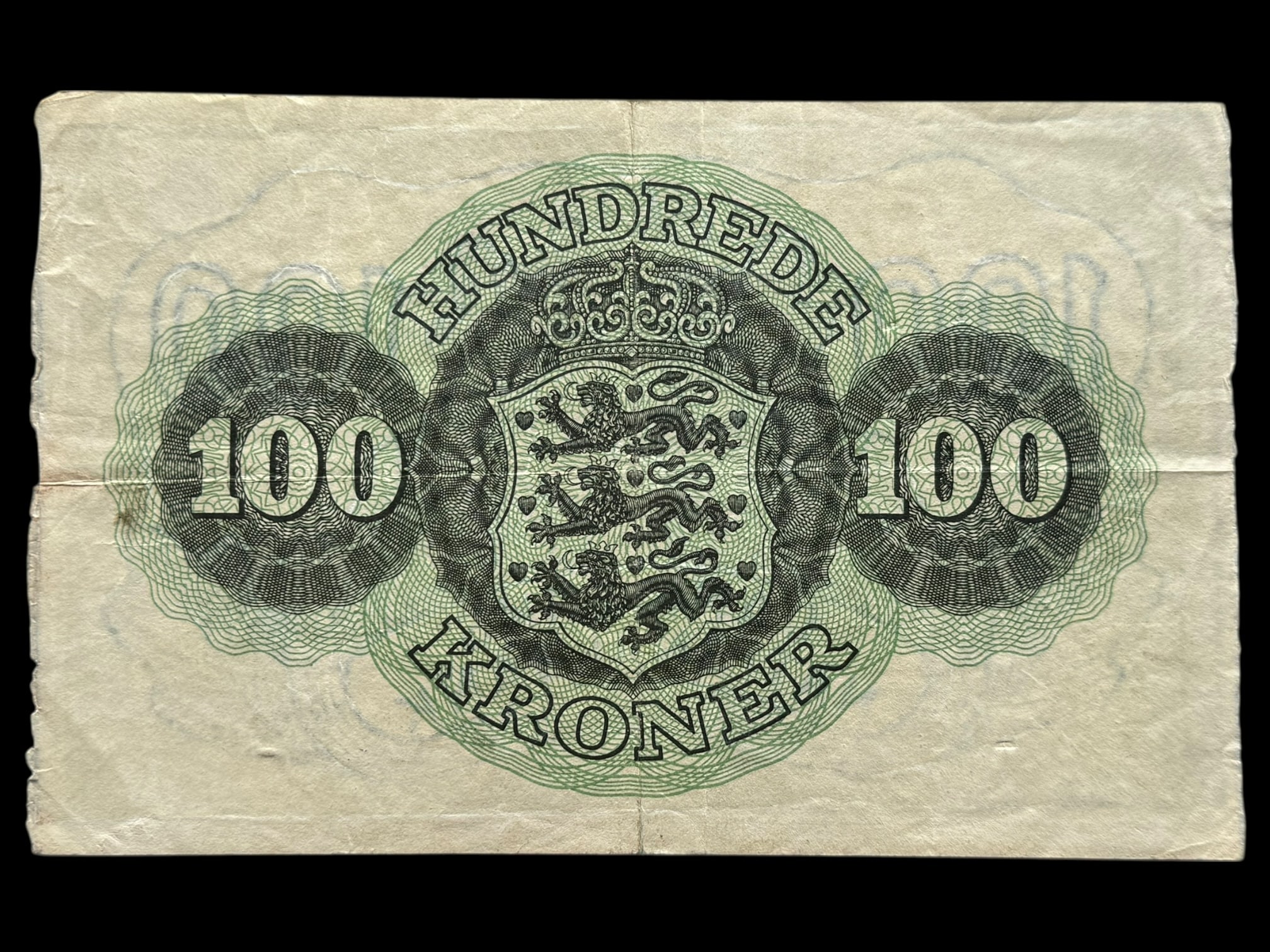 100 kroner 1953 n, Riim/Pugh, Nr. 0918681, Sieg 126, DOP 135, Pick 39, Kva. 1-1+ - Image 2