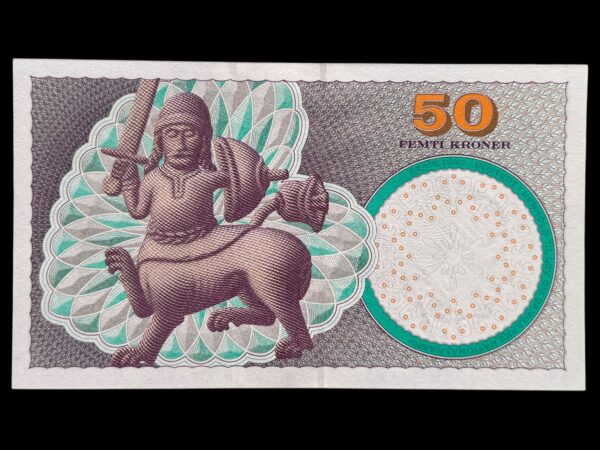 50 kroner 2001 A7, Herring/Torben Nielsen, Nr. 526801L, Sieg 146, DOP 155, Pick 55, Kva. 0 - Image 2