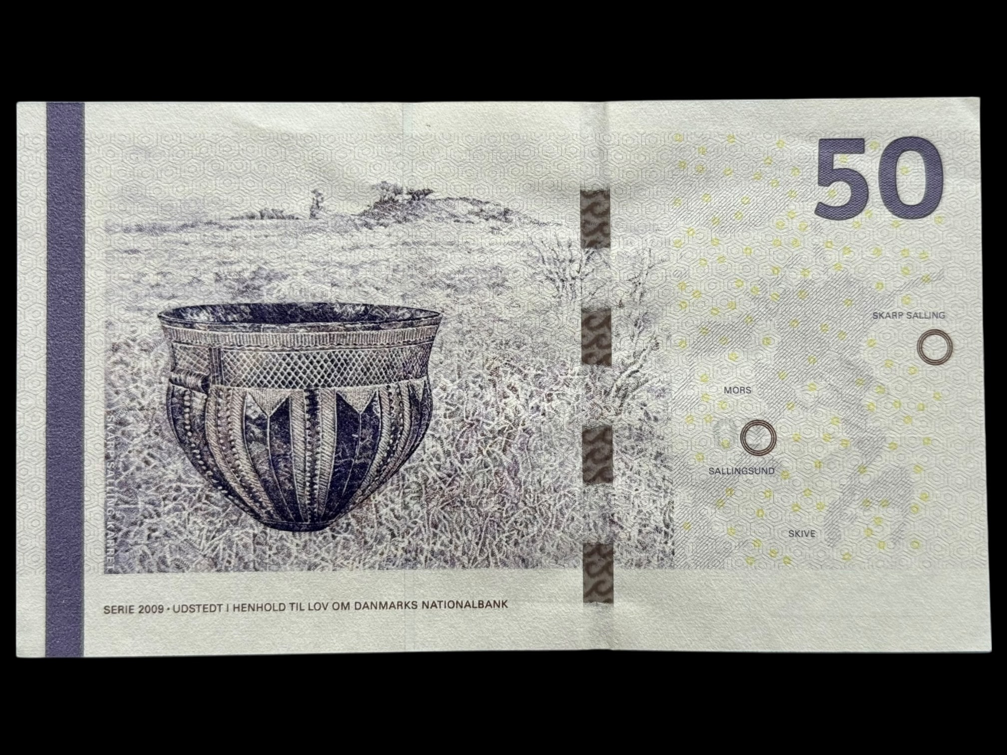 50 kroner 2009 A2, Lars G. Sørensen/Nils Bernstein, Nr. 144611J, Sieg 156, Pick 65, Kva. 0 - Image 2
