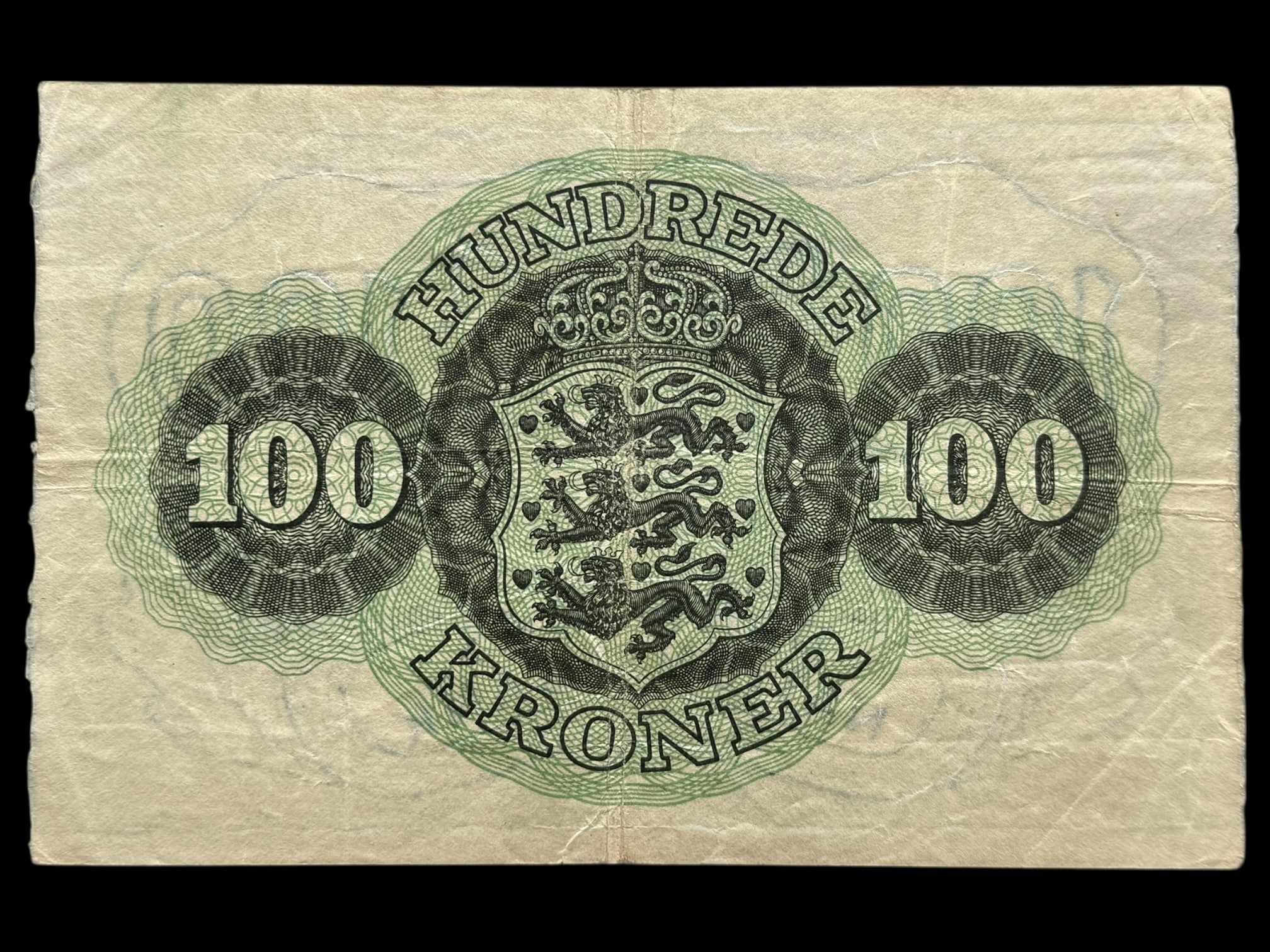 100 kroner 1955 n, Riim/Matthiesen, Nr. 2127998, Sieg 126, DOP 135, Pick 39, Kva. 1 - Image 2