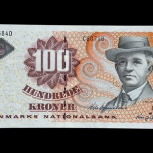 100 kroner 2007 C8, Lars G. Sørensen/Nils Bernstein, Nr. 316684D, Sieg 152, Pick 61, Kva. 0