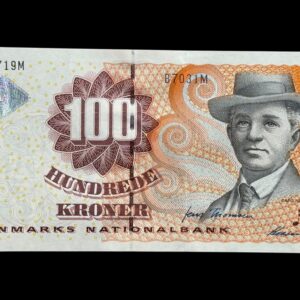 100 kroner 2003 B7, Heering/Jens Thomsen, Nr. 092719M, Sieg 152, Pick 61, Kva. 0