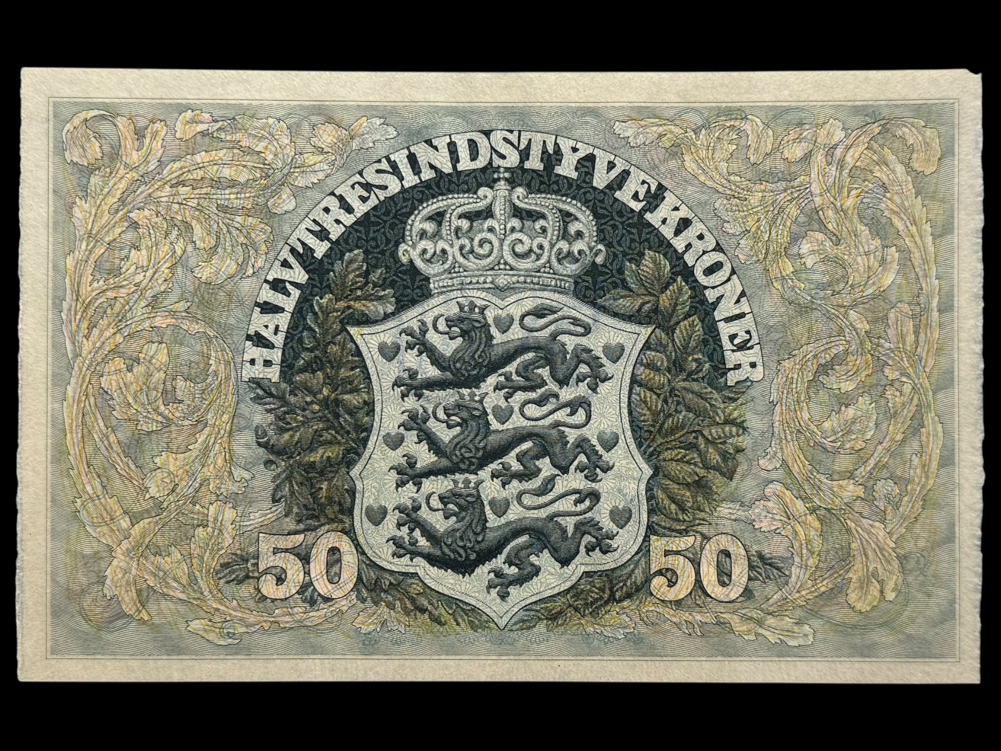 50 kroner 1942 C, Svendsen/Neergaard, Nr. 7756786, Sieg 108, DOP 125, Pick 32, Kva. 0 - Image 2