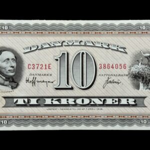 10 kroner 1972 C3, Valuer/Hoffmeyer, Nr. 3864056, Sieg 133, DOP 142, Pick 44, Kva. 0