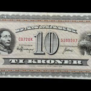 10 kroner 1972 C0 OK, Valuer/Hoffmeyer, Nr. 5309507, Sieg 133, DOP 142, Pick 44, Kva. 1+