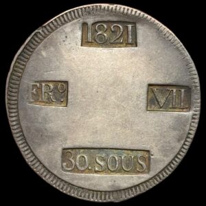 Spanien, 30 sous 1821, Mallorca, KM / L53.1, Cal 525, Kva. 1+-01