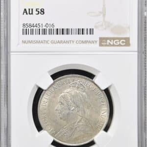 Cypern / Cyprus, 18 Piastres 1901, Victoria, KM 7, Kva. 0-01, Graderet AU 58 af NGC