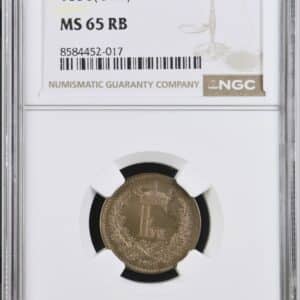 1856, 1 skilling, Fre.IX, Sieg 9.2, Hede 16B, Kva. 0-M, Graderet MS 65 RB af NGC