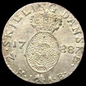 Norge, 2 skilling 1788, Chr.VII, Sieg 3.1, Hede 16, NMD 86, Kva. 01