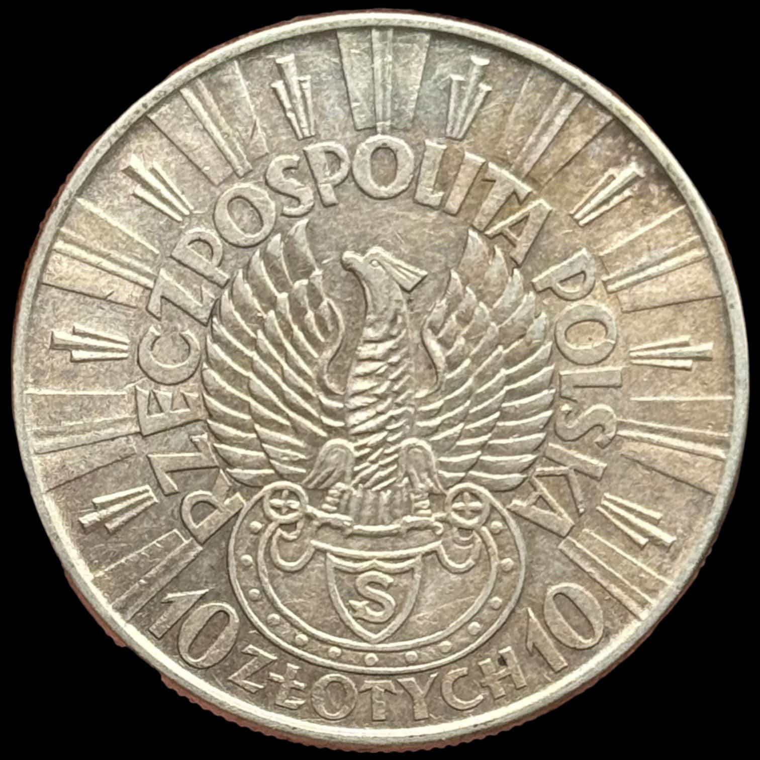 Polen, 10 zloty 1934, Jozef Piłsudski, Y 26, Parchimowicz 123, Kva. 1+