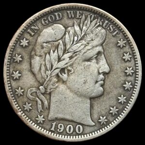 USA, 1/2 dollar 1900, Philadelphia, KM 116, Kva. 1+