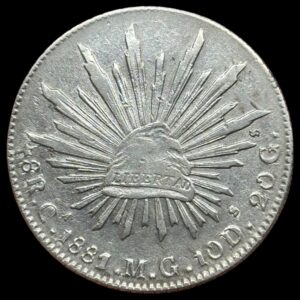 Mexico, 8 Relæs 1881, CA MG, Chihuahua, KM 377.2, Kva. 1+ renset