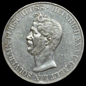 Tyskland, Vereinsdoppeltaler / 2 Thaler / 3 1/2 gulden 1831, Reuss Obergreiz, Henry XX, AKS 13, Jaeg 12 Sac 43, KM 105, Kahnt 401, Dav 797, Kva. 01 renset "Only 2400 minted"