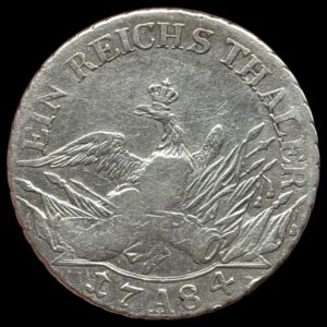 Tyskland, Ein Reichs Thaler 1748, Preussen, Friederich II, KM 332.1, Dav. 2590, Kva. 1