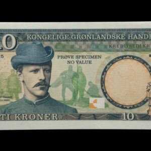Grønland, 10 Kroner 2015, Fridtjof Nansen, Nr. GA 15000551, SPECIEMEN / Prøve, Kva. 0