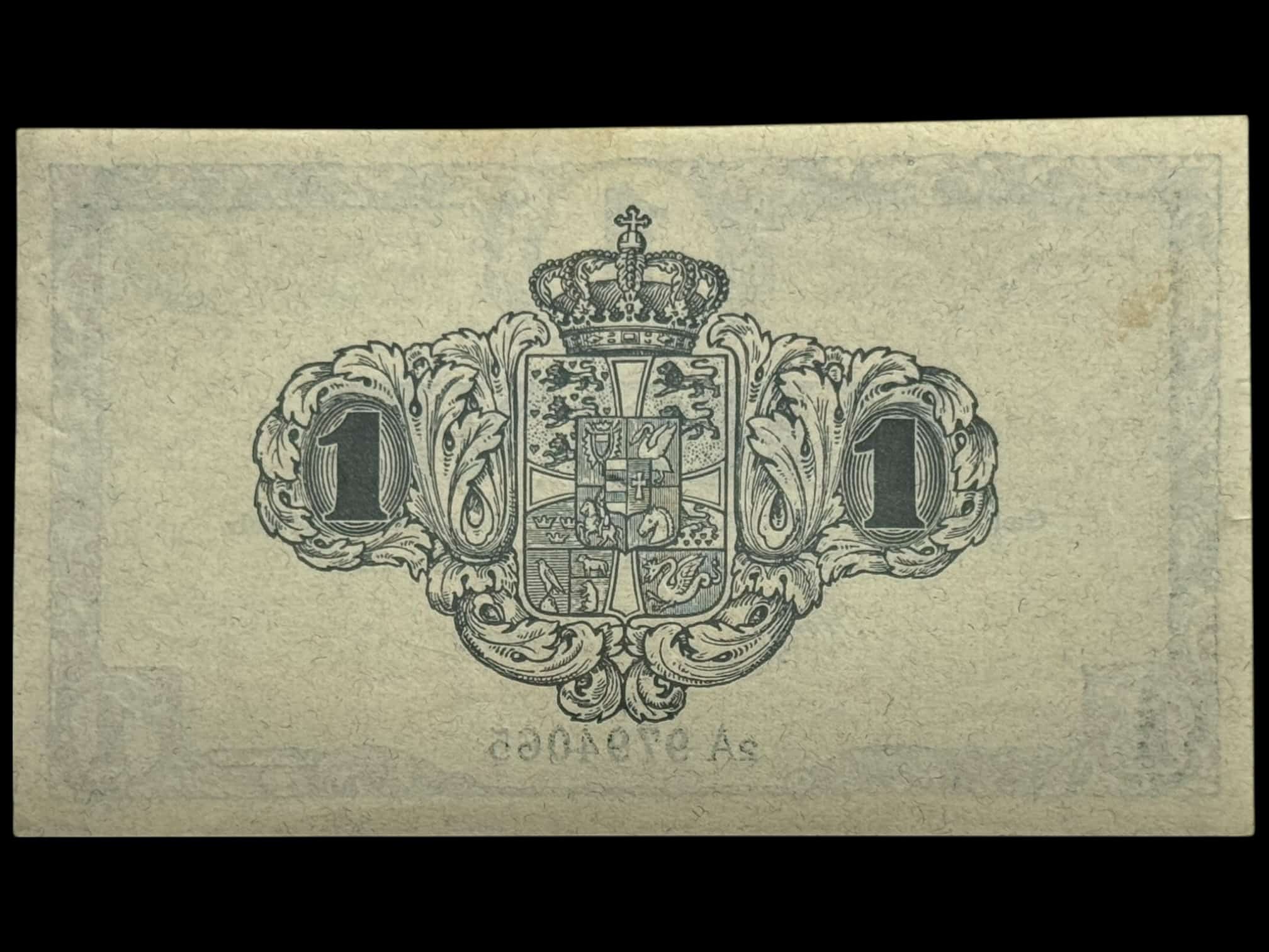 1 krone 1921 2A, V.Lange/Recke, Nr. 9794065, Sieg 117, DOP 112, Pick 12 Kva. 0-01 - Image 2