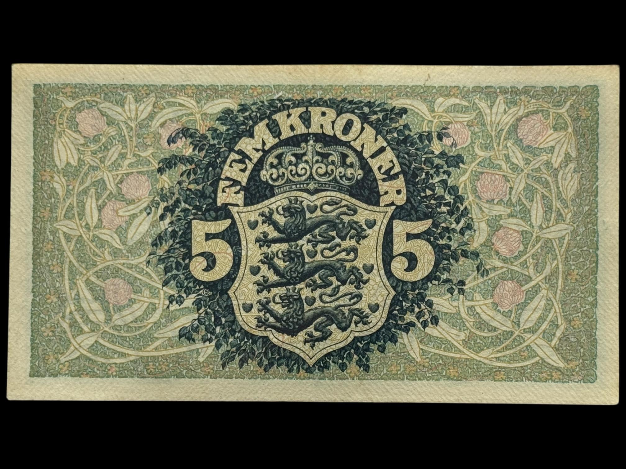 5 kroner 1933 B, V.Lange/Gellerup, Nr. 2411603, Sieg 101, DOP 118, Pick 25, Kva. 0-01 - Image 2