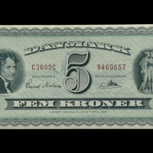 5 kroner 1960 C3, Riim/Svend Nielsen, Nr. 9460657, Sieg 129, DOP 138, Pick 42, Kva. 0