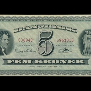 5 kroner 1960 C3, Riim/Svend Nielsen, Nr. 6953016, Sieg 129, DOP 138, Pick 42, Kva. 0